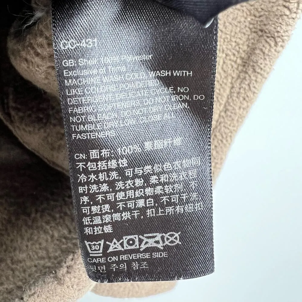 Marmot women's brown fuzzy sherpa full zip up jacket coat outdoor size small - Image 6