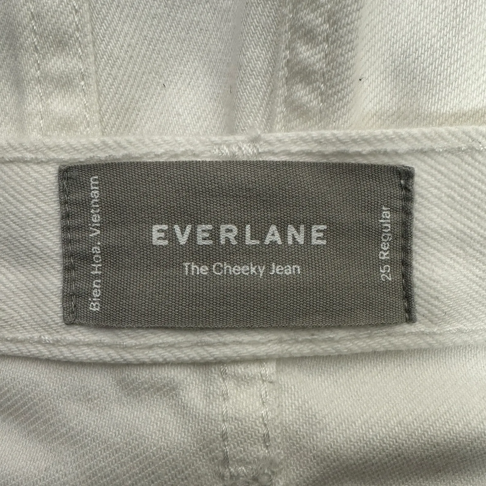 Everlane The Cheeky Jeans Womens 25 White High Rise Rigid Clean-Cut Minimalist - Image 8