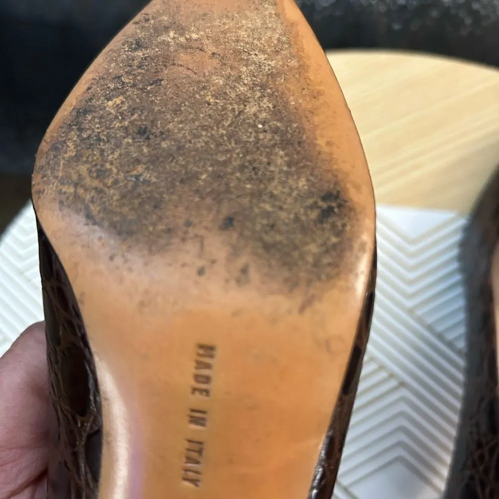 Ferragamo Alligator leather heels - Image 6