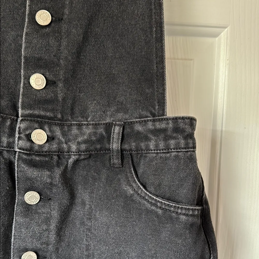 PacSun  Black Denim Overall Dress - Image 2