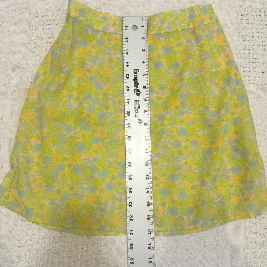 Abound small neon floral a line lightweight mini skirt SK 3136 - Image 3
