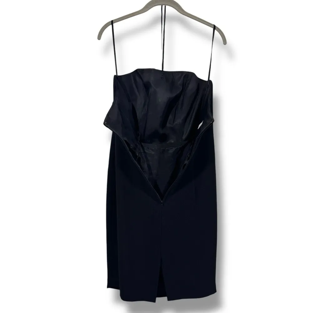 Vintage Black Corset Style Bodycon Strapless Dress Size 6 - Image 10
