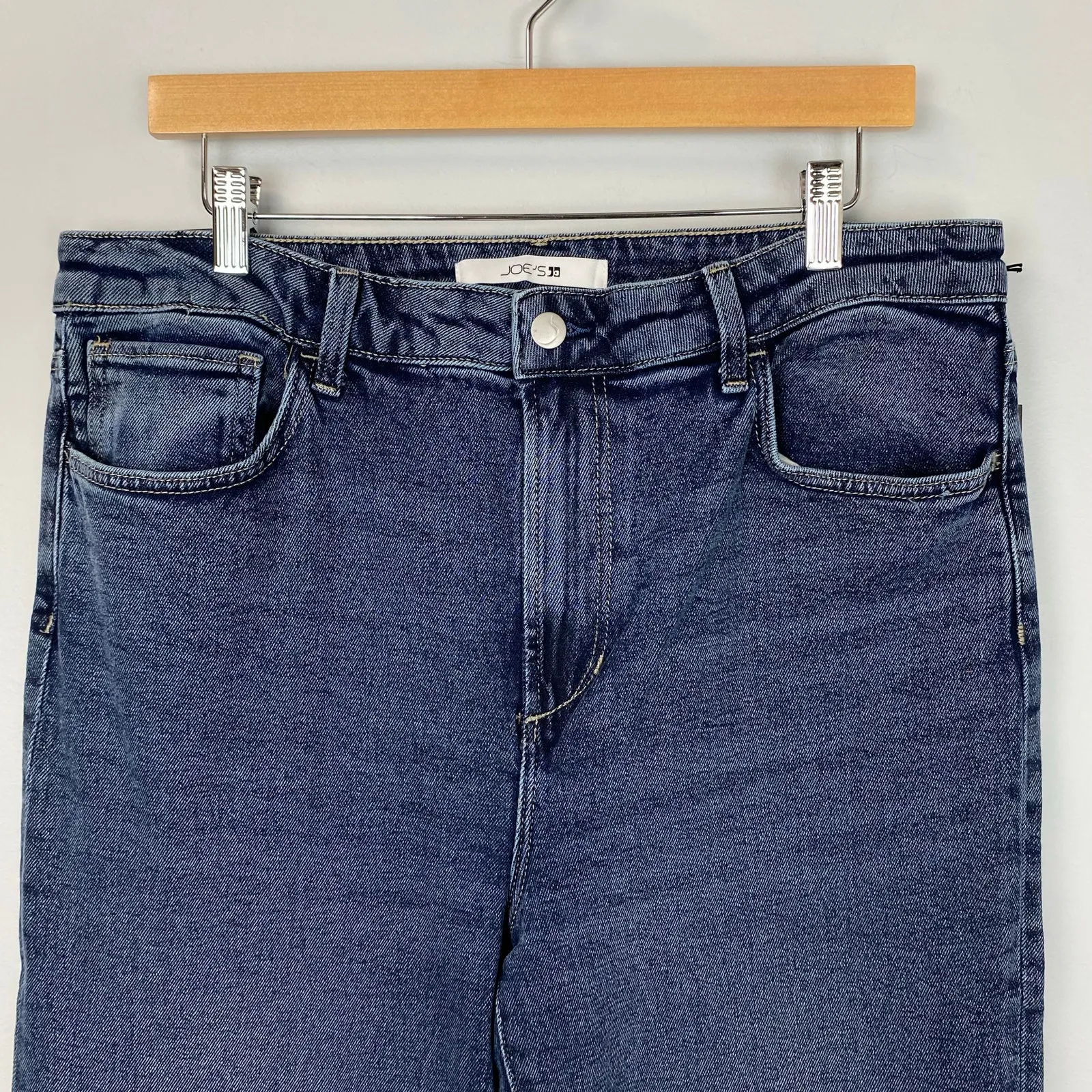 Joe’s Jeans Women’s High Rise Straight Leg Jeans Indigo Worn Size 33 - Image 5