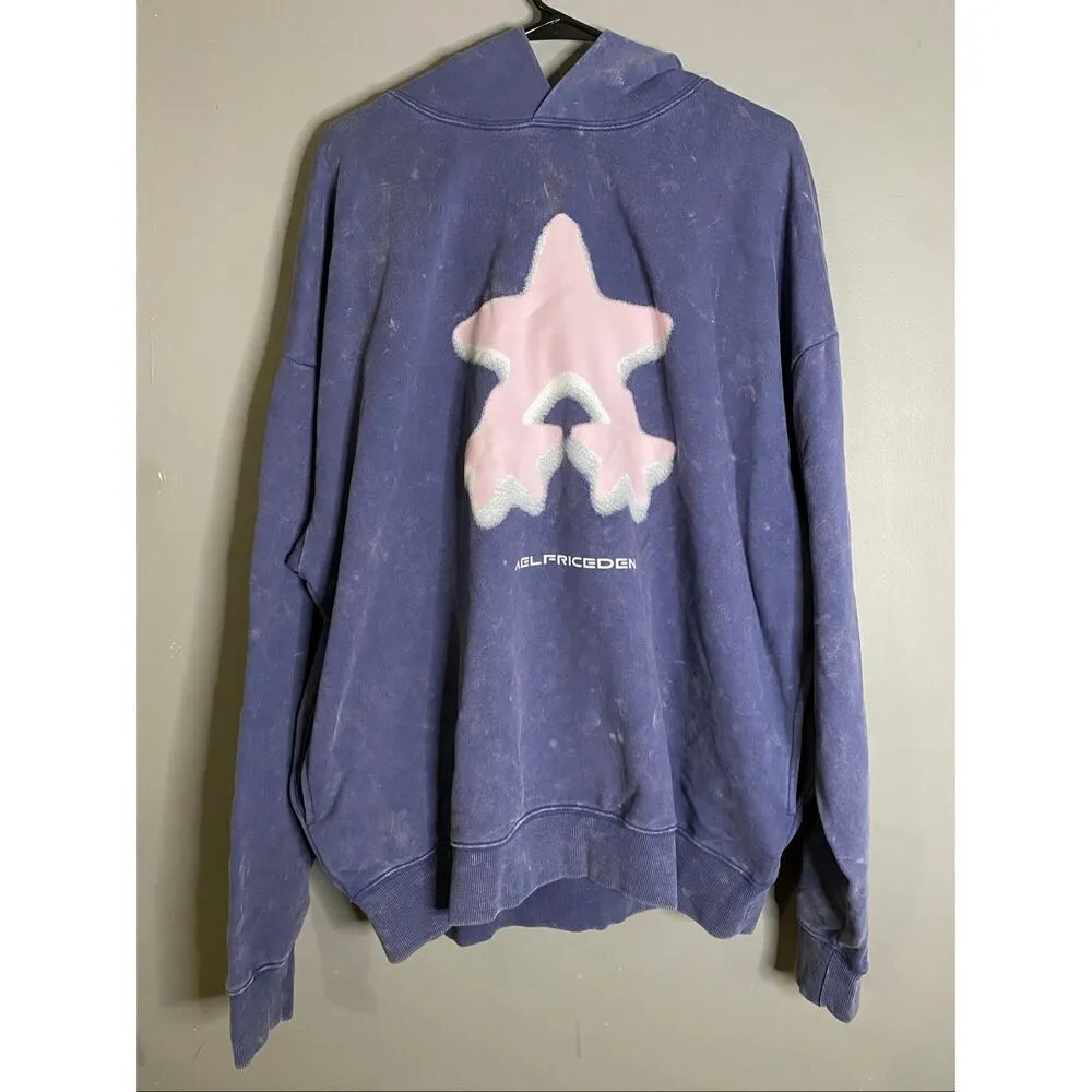 Aelfric Eden Blurring Star Washed Oversized Hoodie With Pockets NWT Large - Image 4