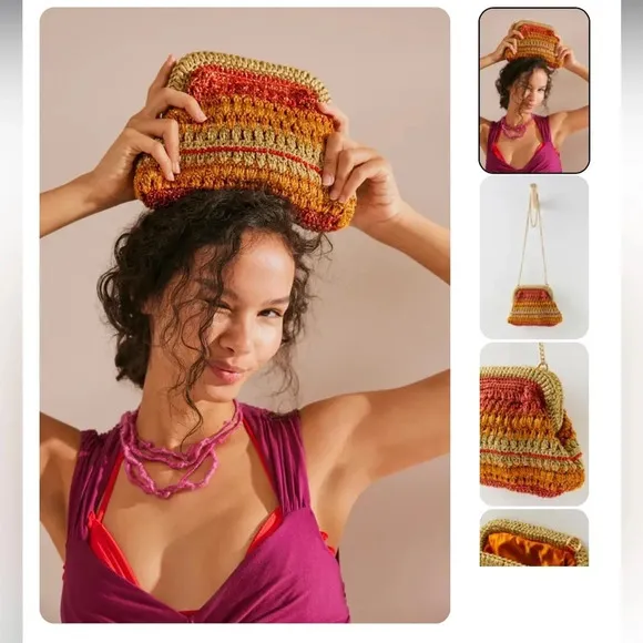 NWOT free people Sweet Emotions Clutch purse - Image 2