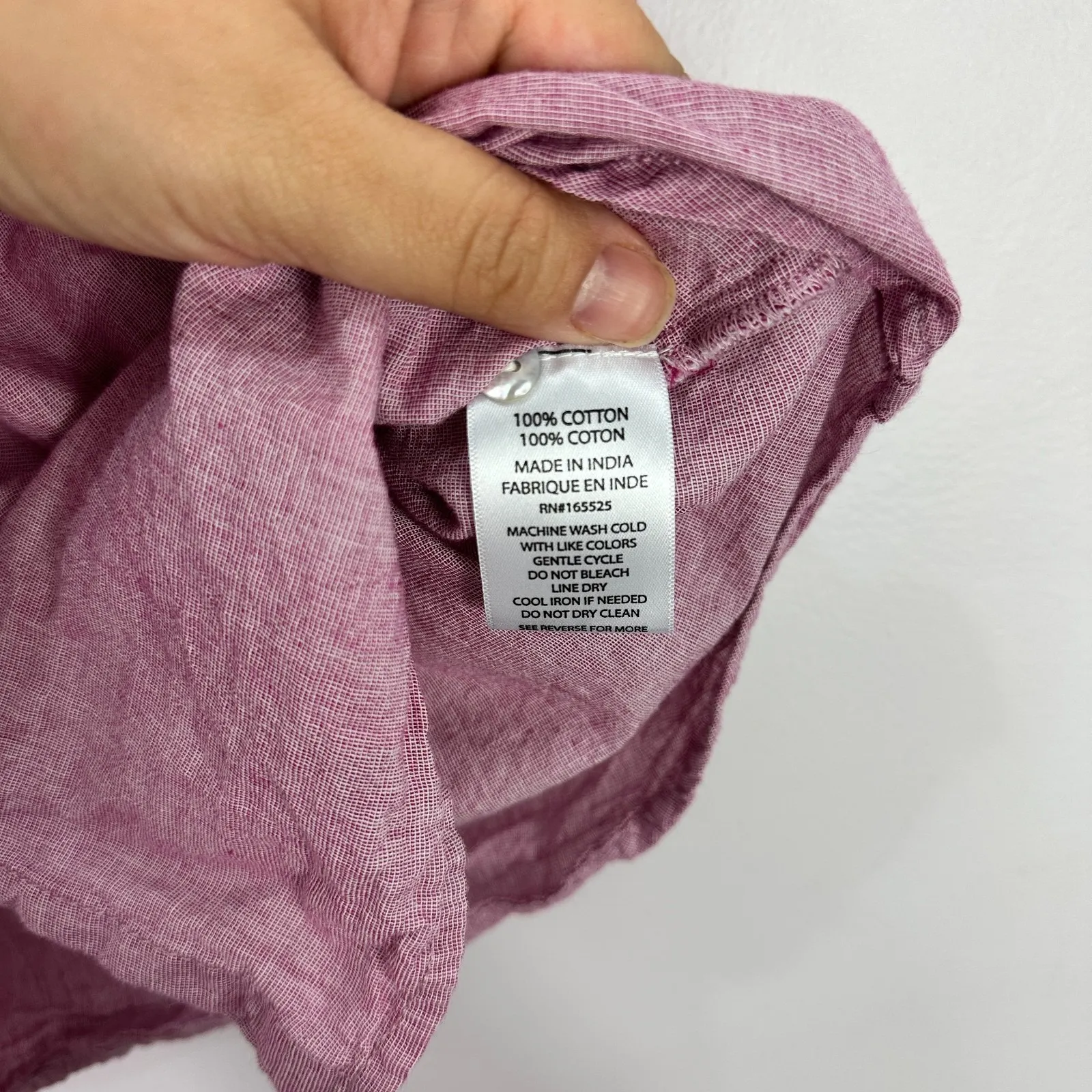 Lola River Shirt M Pink 100% Cotton Button Down Short Sleeve Preppy Casual Top Size M - Image 4