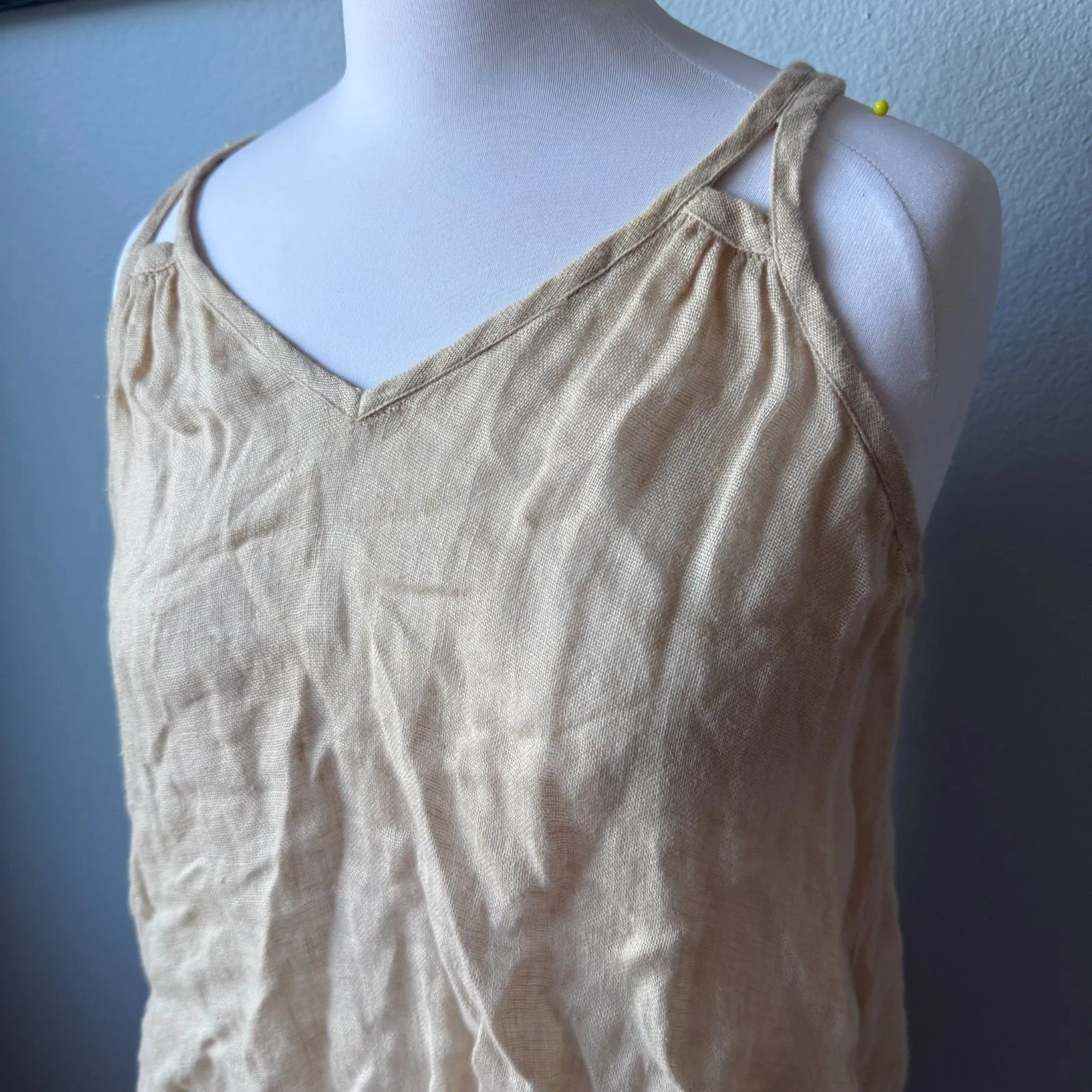 Calypso St. Barth Flowy Linen Tank Size Small - Image 2
