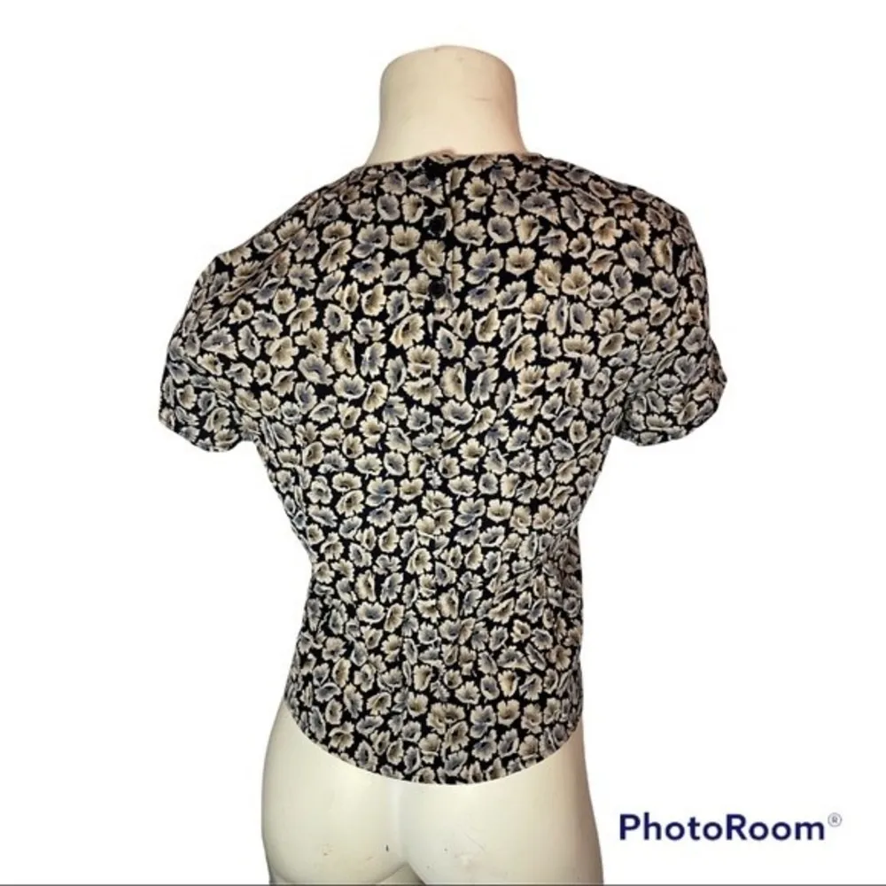 Rena Rowan Flower Crop Top Size 10 - Image 2