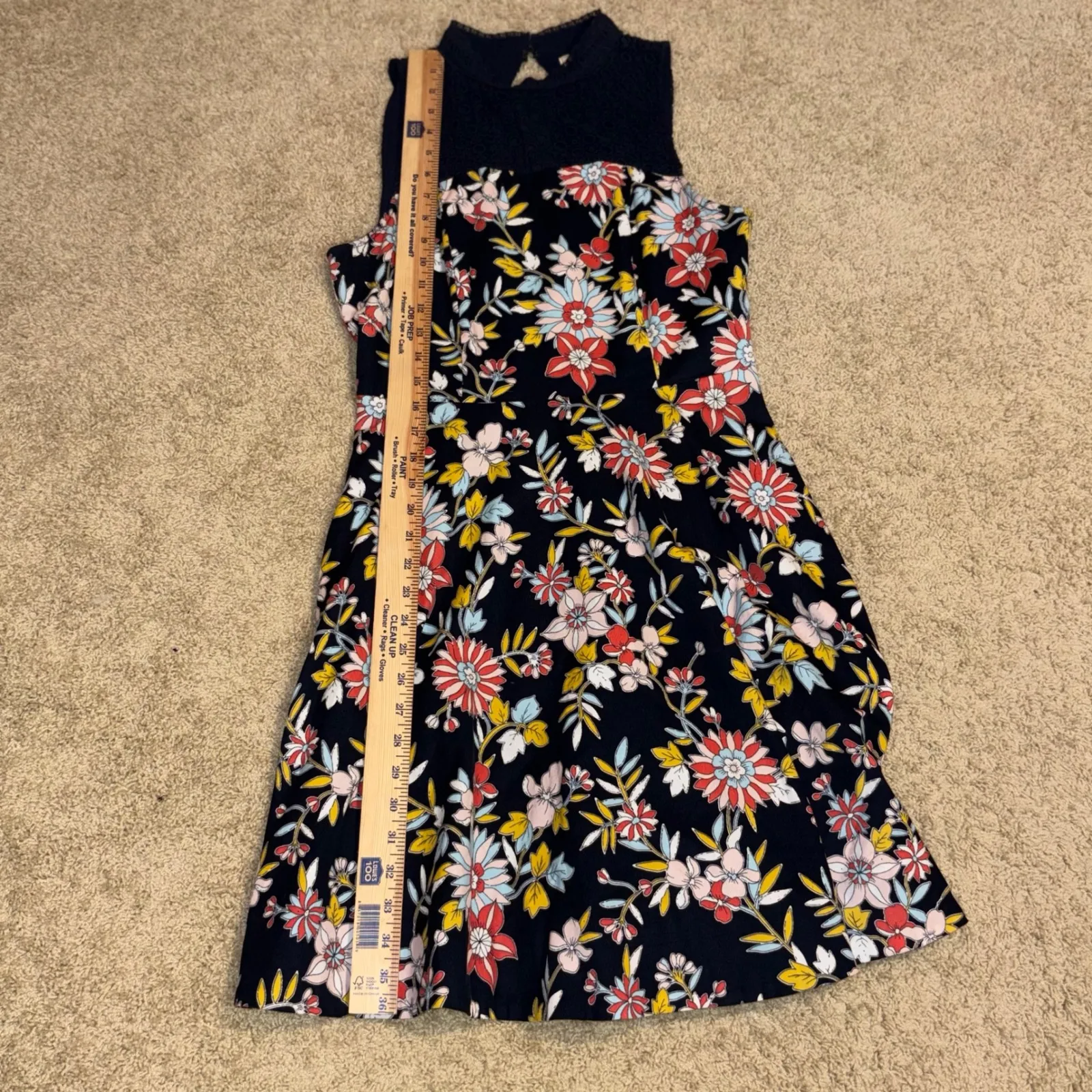 Moulinette Soeurs Anthropologie Ashbury Floral Dress Crochet Fit & Flare - Image 10