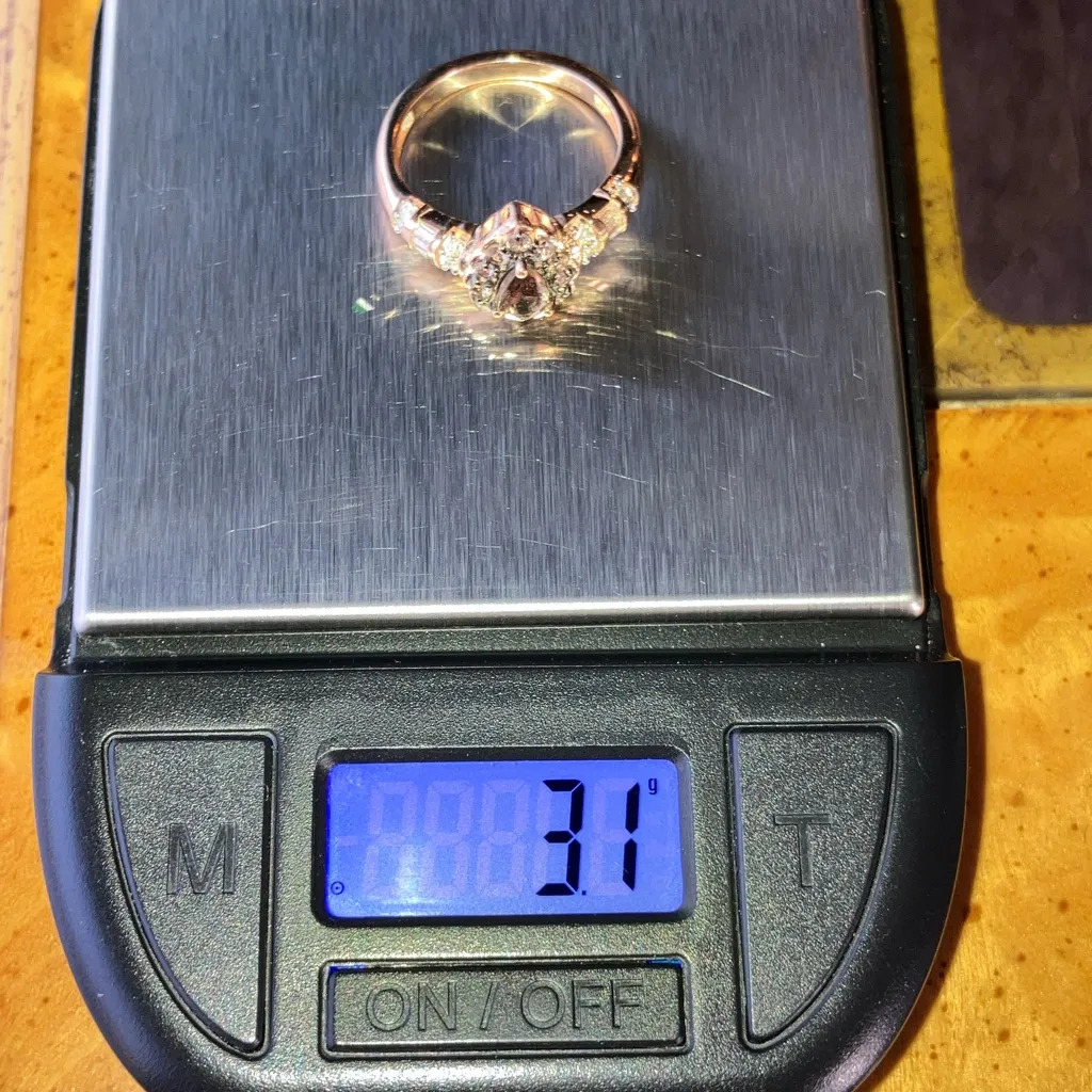 Color Changing Garnet Moissanite Sterling Silver Ring Size 6 Pink - Image 10