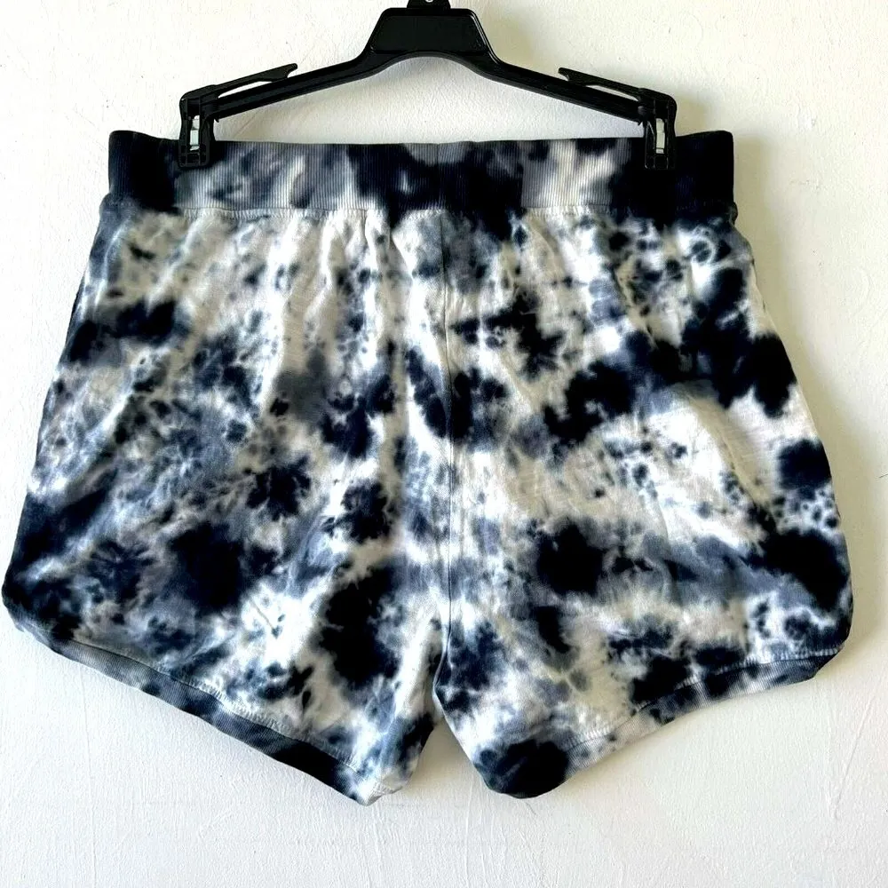 Kyodan lounge Shorts Tie Dye MEDIUM Black White - Image 5