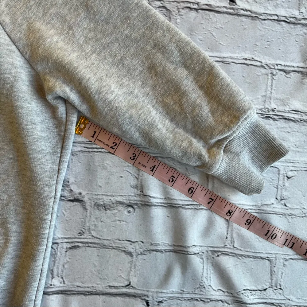 Superdry Full Zip Sweatshirt Medium Gray World Map Womens Unisex Globe Travel - Image 6