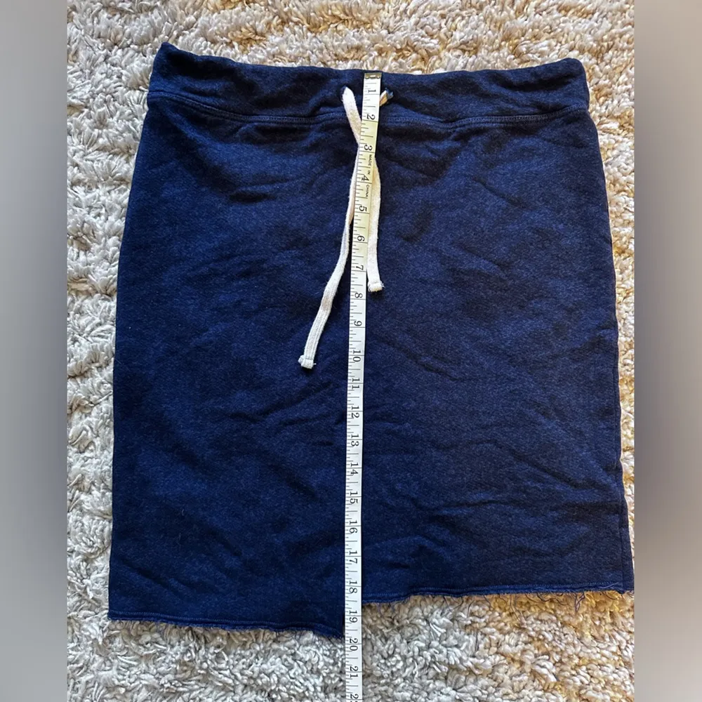 SUNDRY navy blue cotton size 1 Asymmetrical raw hem - Image 2