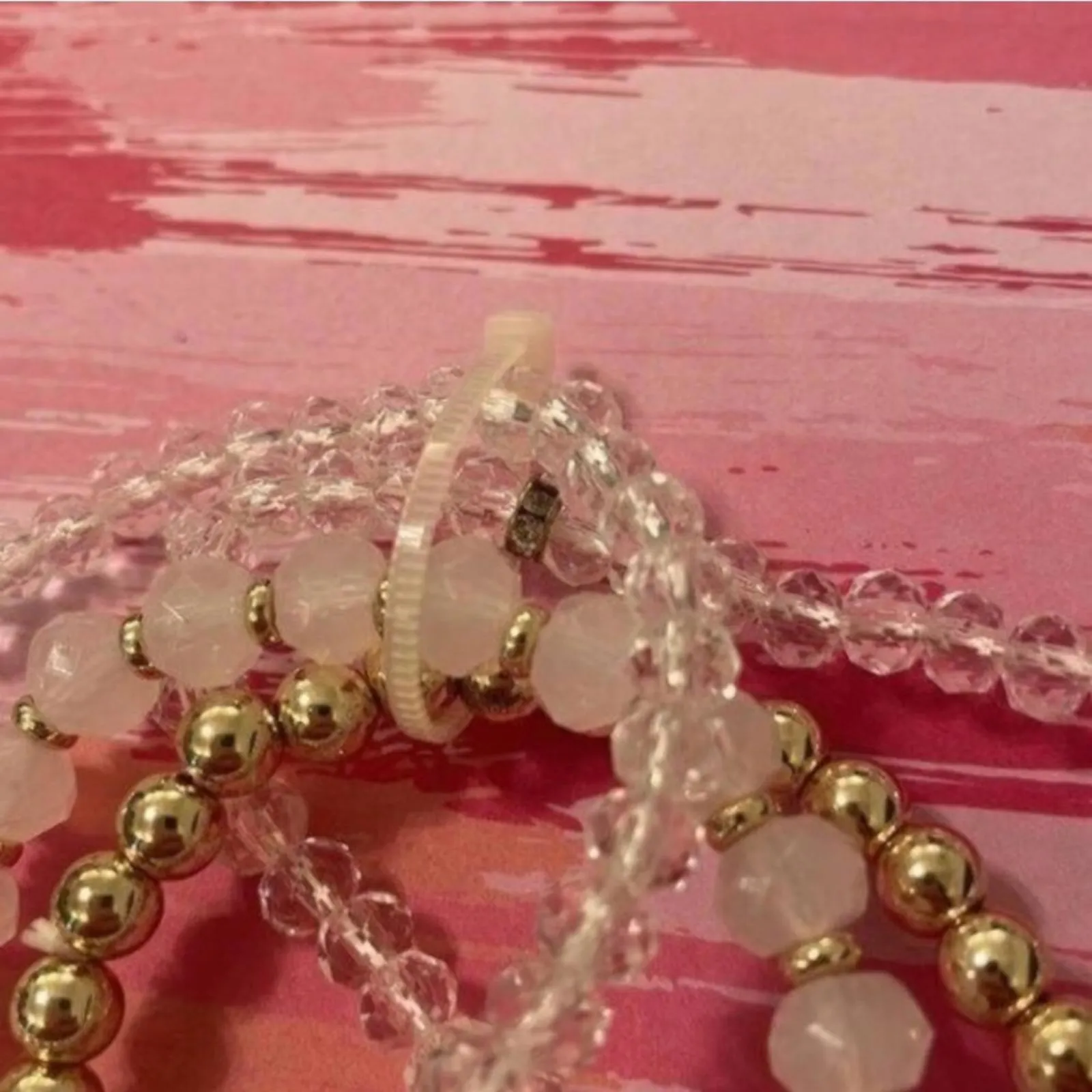 NWOT Set of 4 Beaded Stretch Bracelets - Image 3