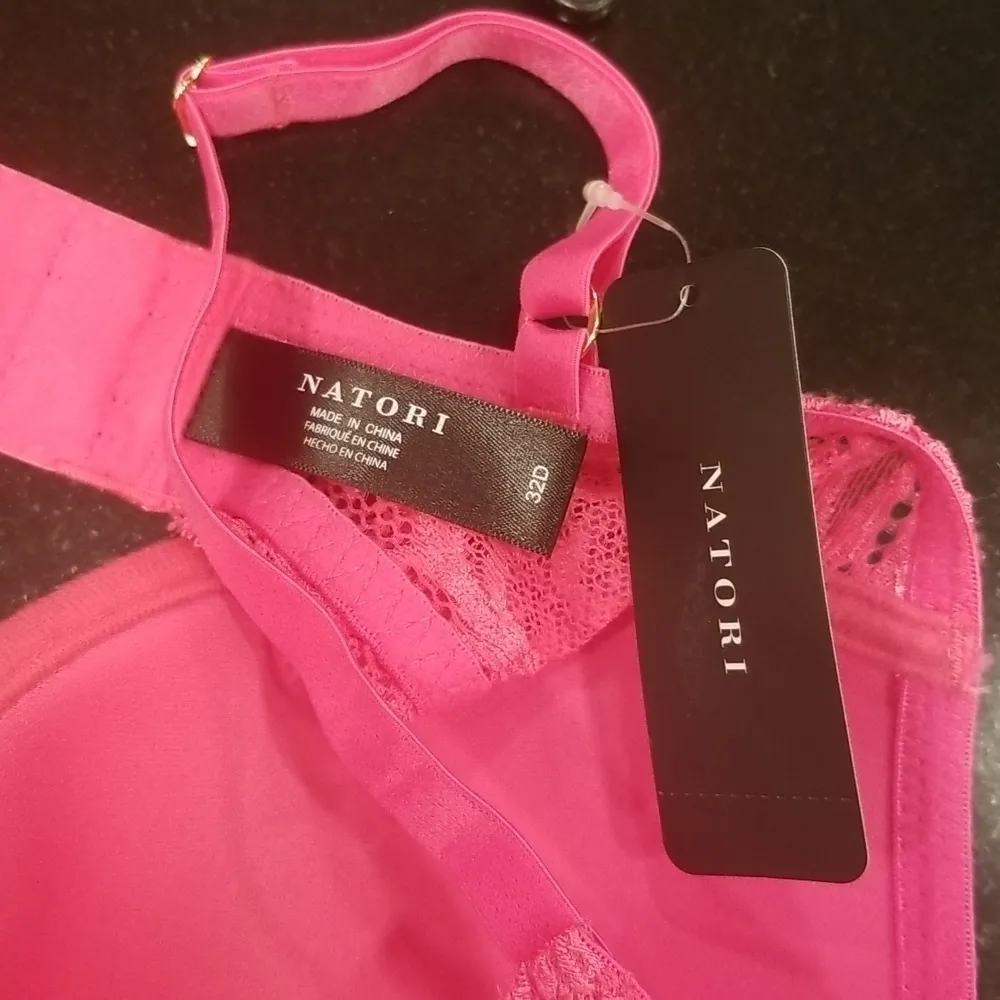 💕NATORI💕 Feathers Underwire Contour Bra ~ Raspberry Crush 32D NWT - Image 8