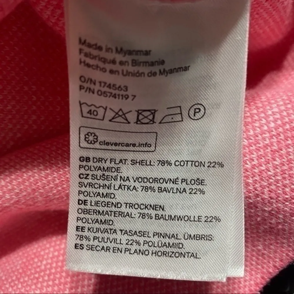 H&M Divided Not Your Baby Pink Y2K Retro Graphic Sweater Cotton Blend Size M - Image 5