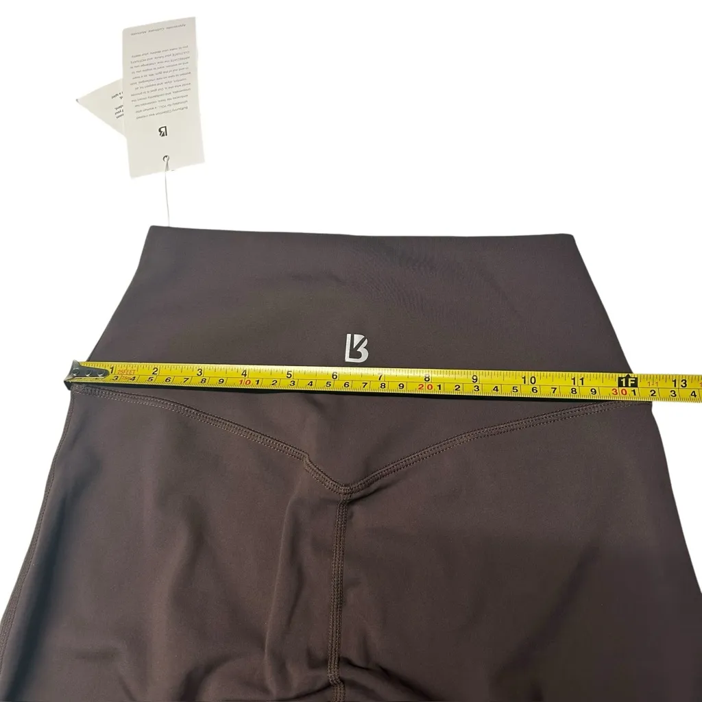 Buffbunny Size M High Waist‎ Step Up Leggings Brown Athletic Performance Gym NWT - Image 4