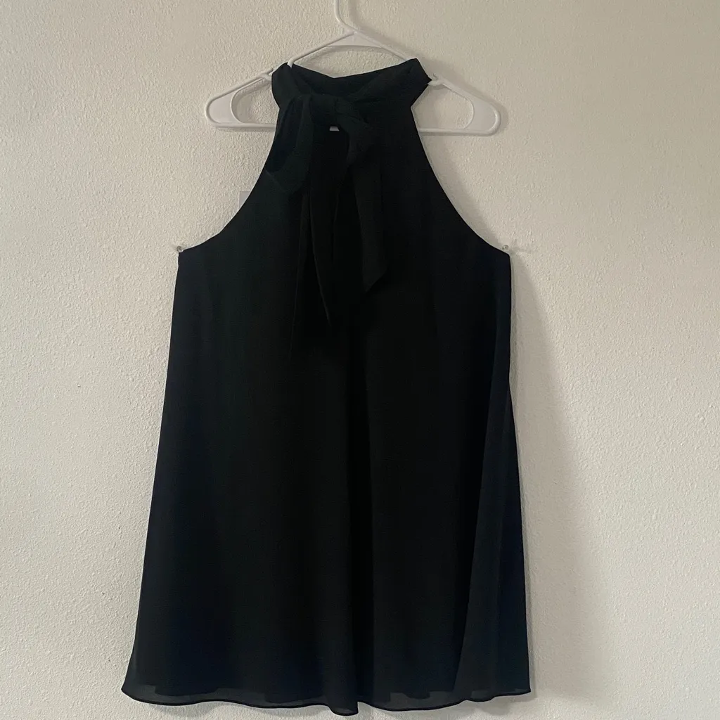 Badgley Mischka Black Mini Dress - Image 4