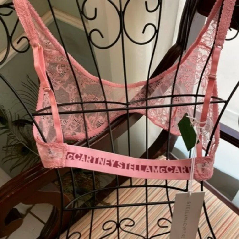 Stella McCartney lace bra light pink L - Image 3