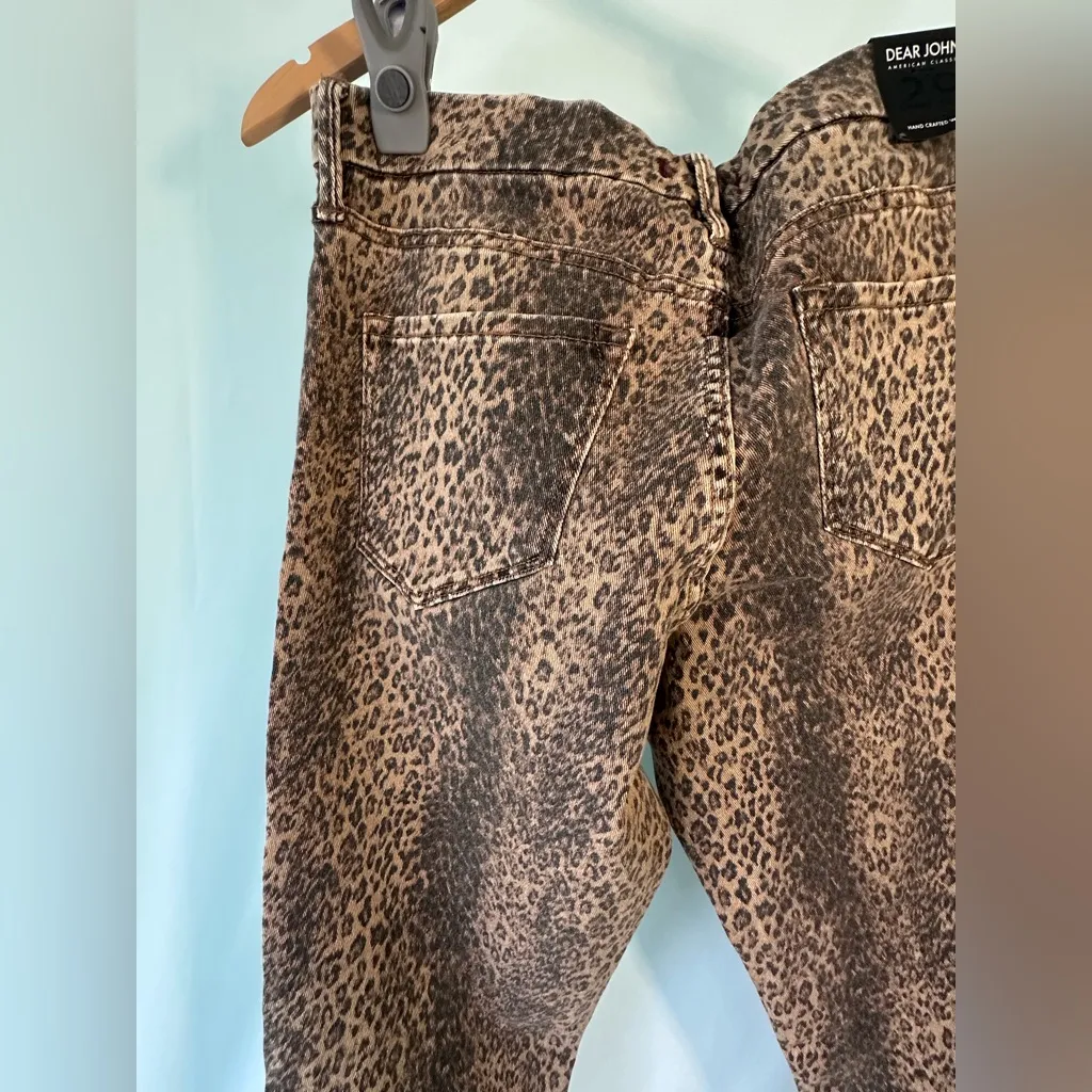 Dear John Leopard Print Skinny Jeans Size 29 - Image 9