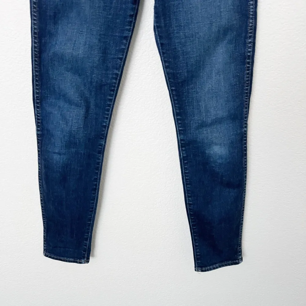 [Madewell] Dark Hayes Wash 10" High Rise Skinny Jeans Stretch Denim Size 26 - Image 6