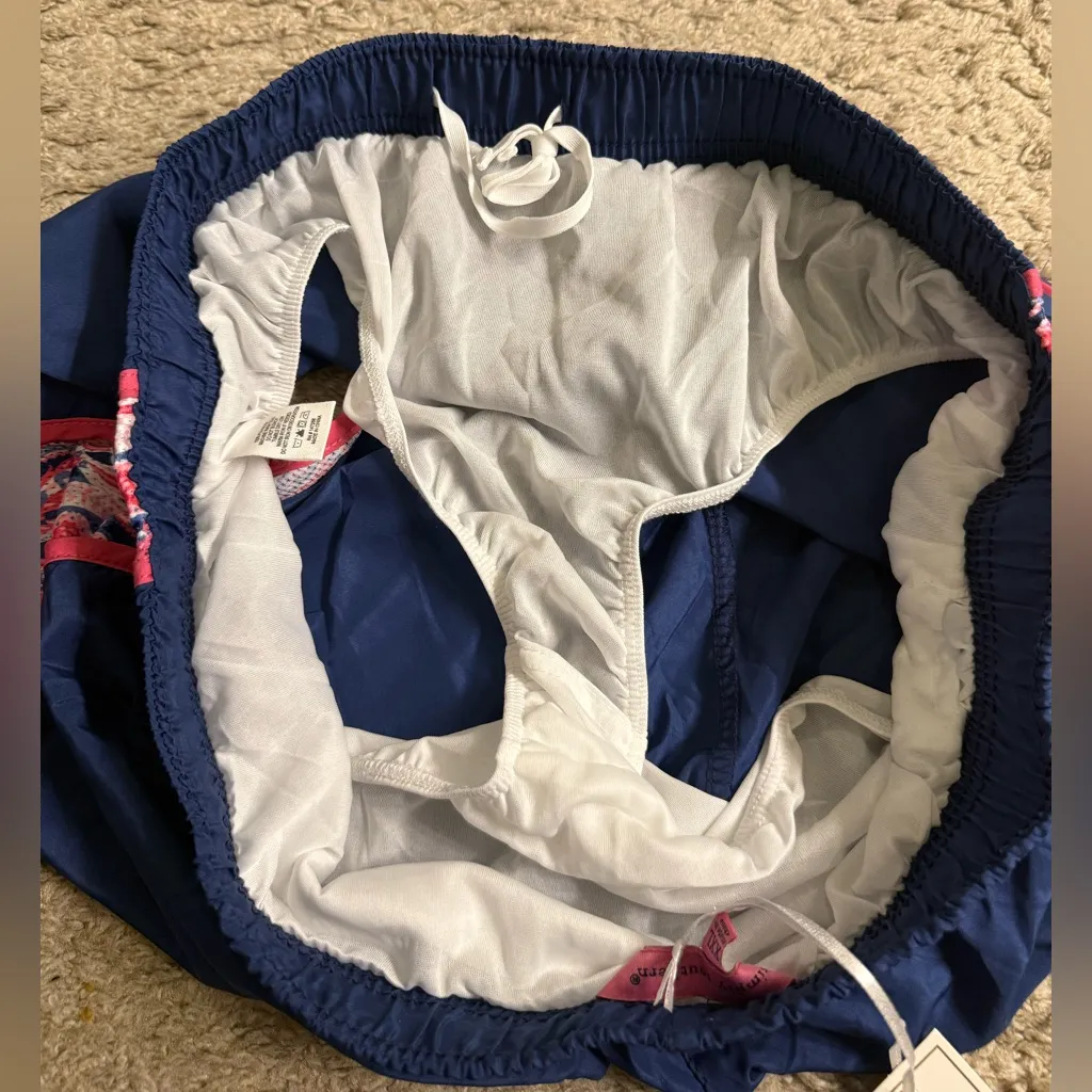 Simply Southern Blue Preppy Paisley Insert Simply Run Shorts - size XXL - Image 4