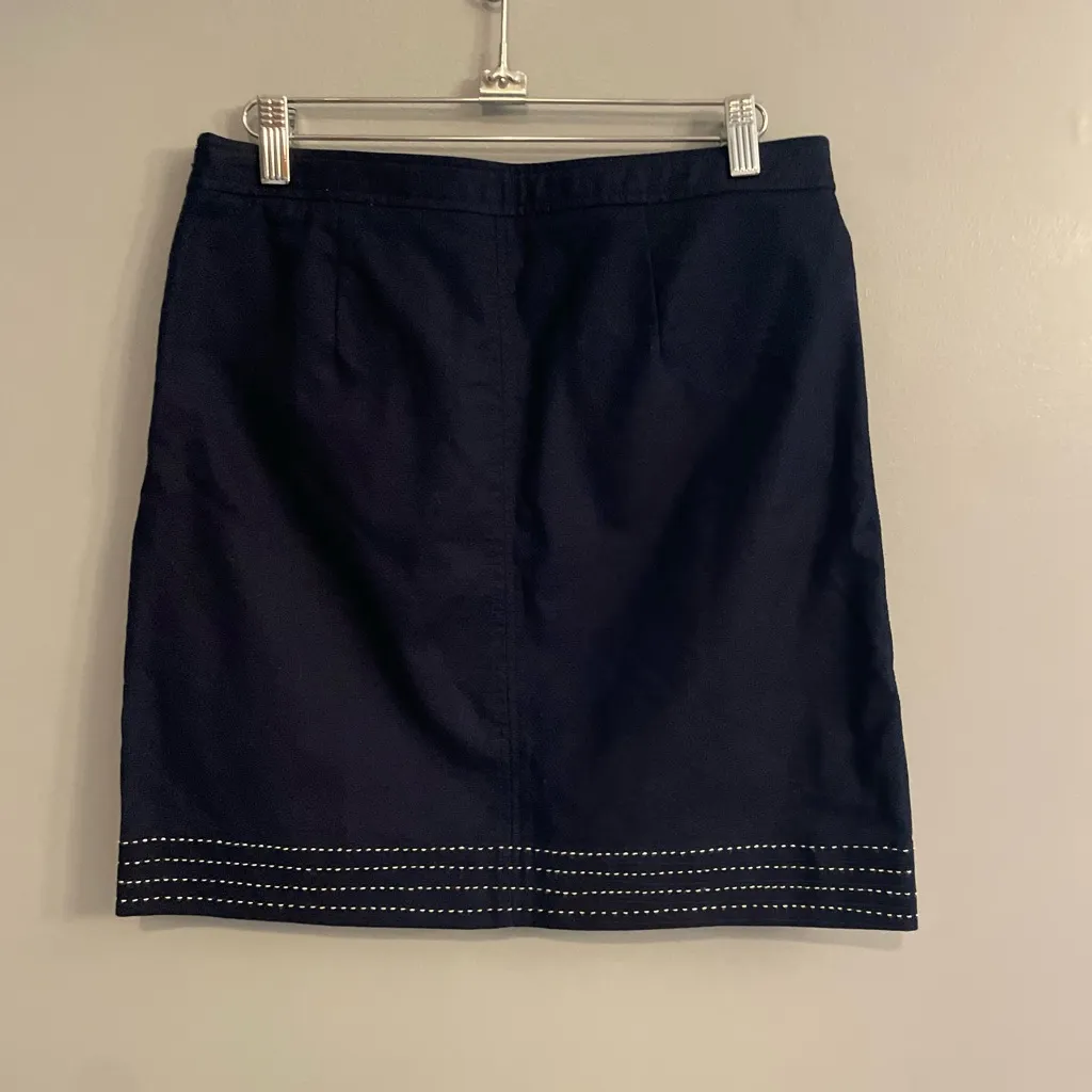 Brook’s Brothers Navy Women's Preppy Skirt - Image 3