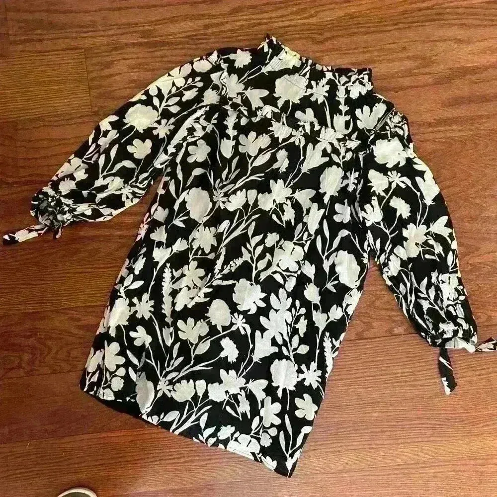 Olivia James The Label Lucy Mini Dress Exotica Black Luxury Size XS Party Dress - Image 2