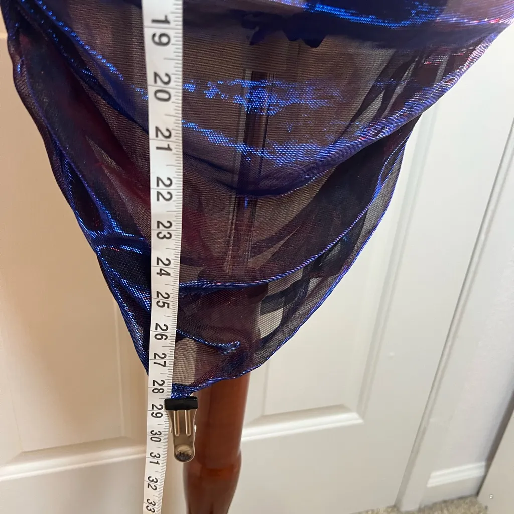 Women SXY Plus Ruched Mesh Tube
Bodycon Dress Size L - Image 5