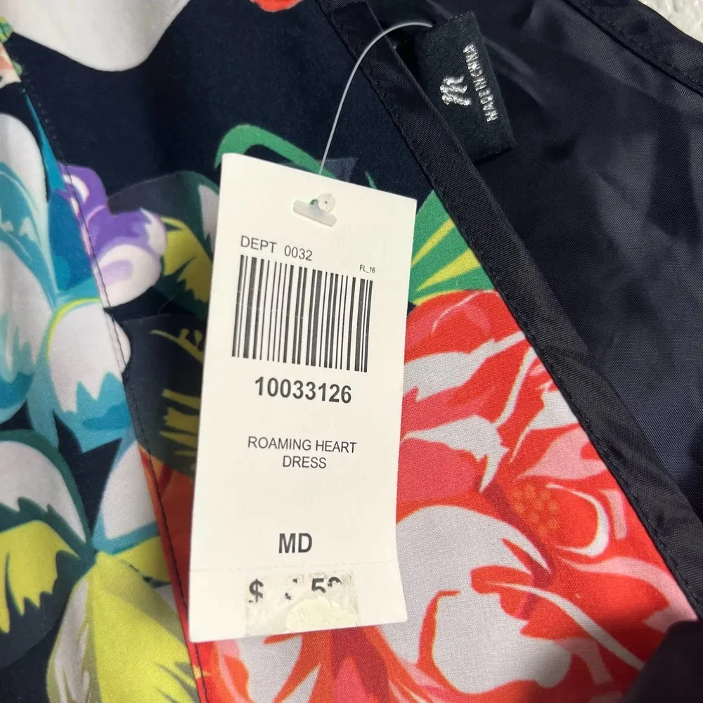 Iron Fist Roaming Hearts Skull Floral Print Fit & Flare Jersey Mini Dress Size M - Image 9