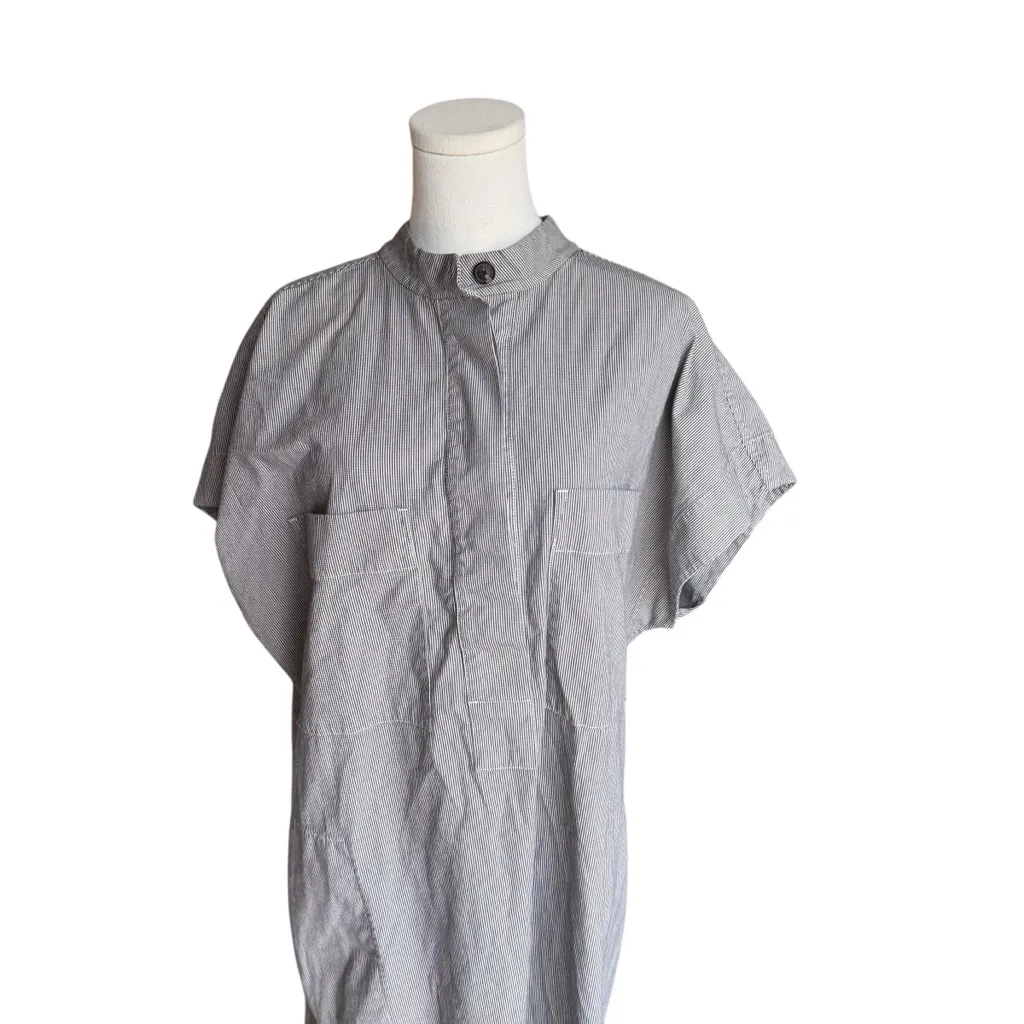 Everlane - The Easy Workwear Dress Striped Organic Cotton Sz XL - Image 4