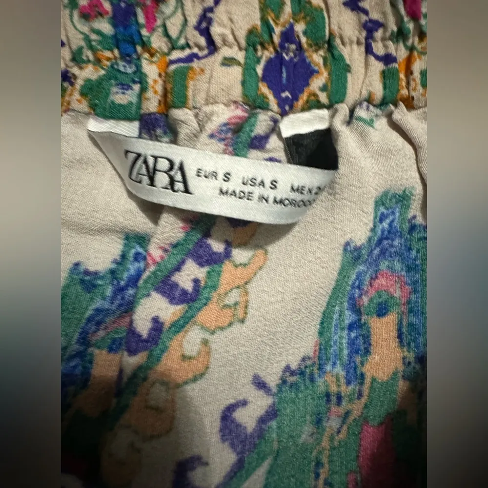 ZARA  Colorful Patterned Drawstring Shorts - Image 4