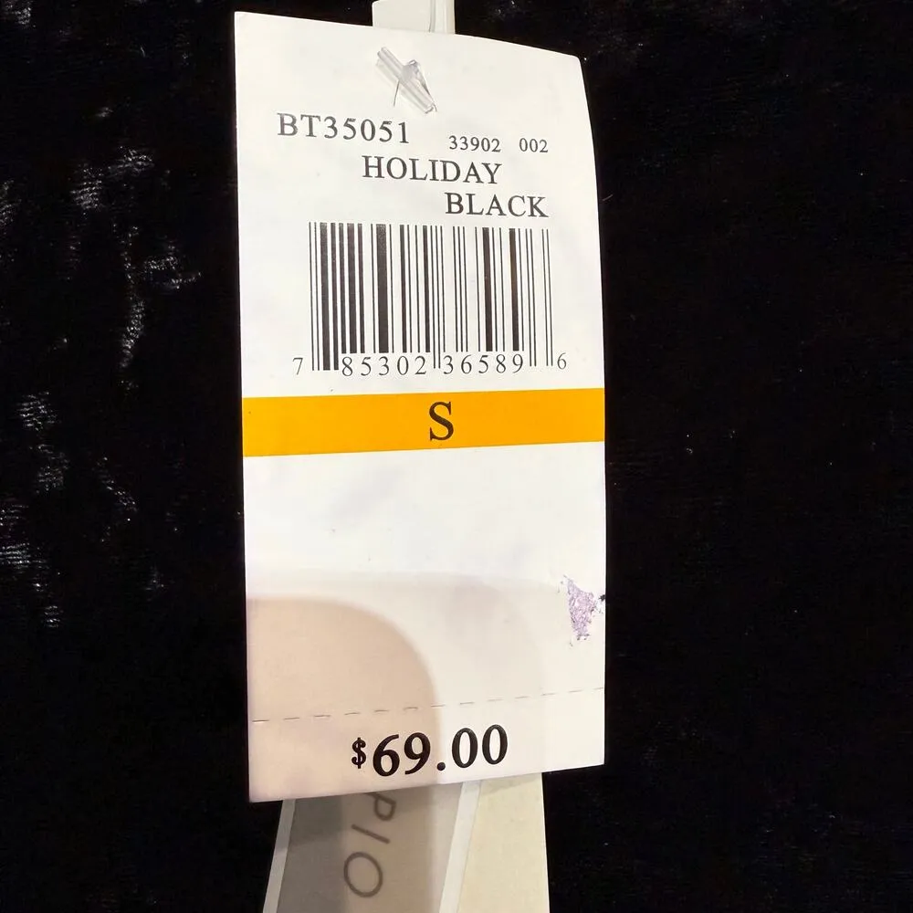 Cupio Holiday Black Velvet Dress Sz S NWT - Image 7