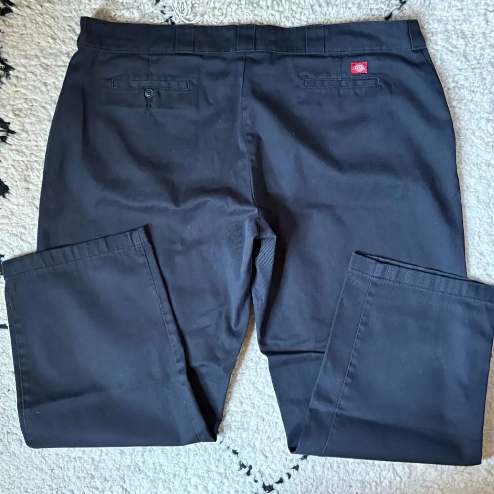 Dickies 774 original fit women's charcoal gray cotton blend workwear pants sz 24 - Image 4