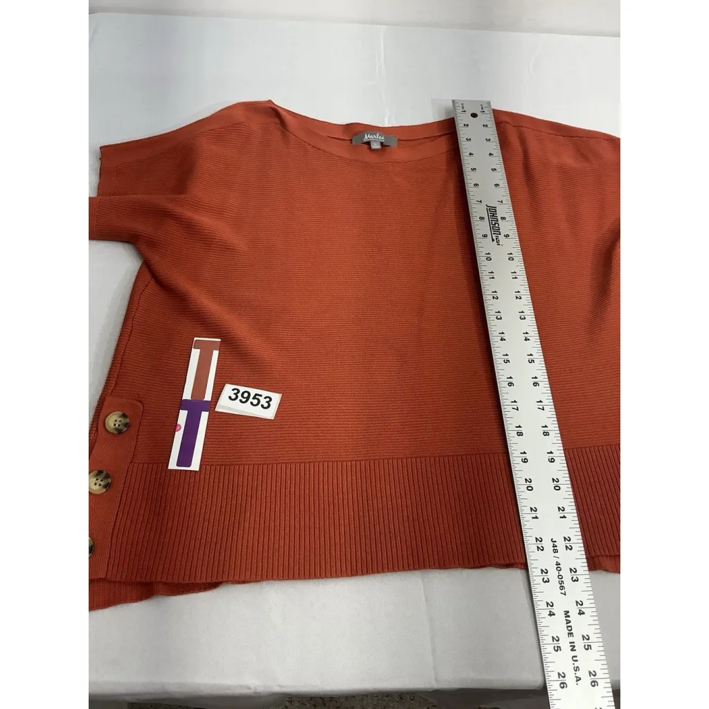 Womans Marled United Clothing Sweater XL Ruse Short Sleeve Pullover Accents - Image 7