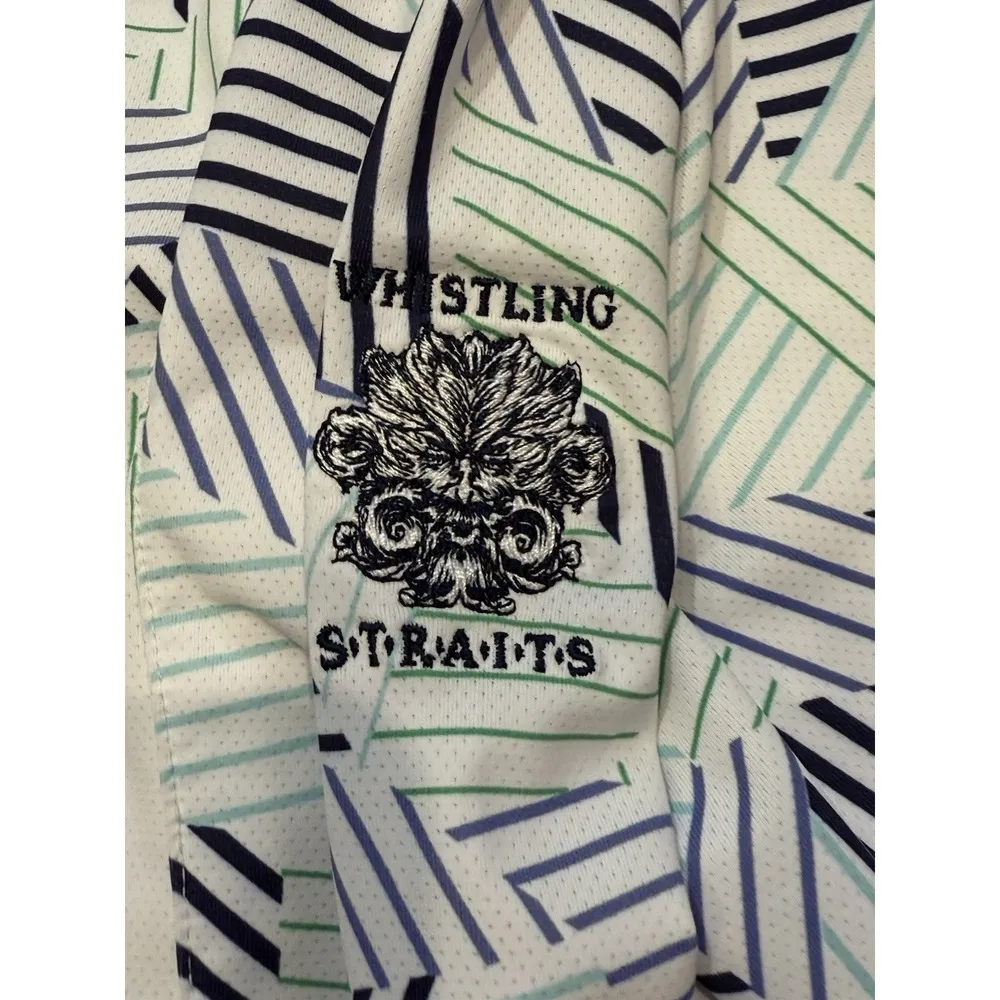 Fairway & Greene 1/4 Zip Pullover & Skort Geometric Print Golf Performance Small White - Image 8