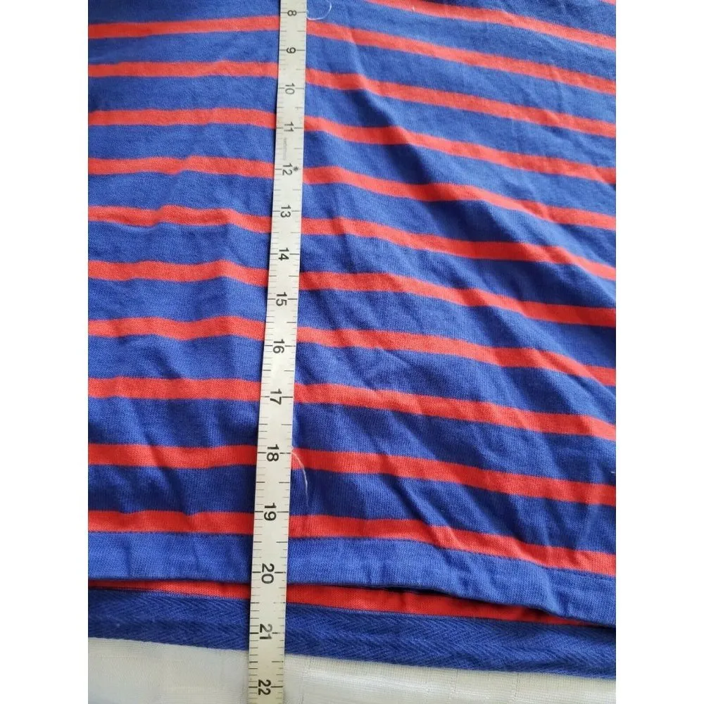 GAP Red Blue Long Sleeve V-Neck Cotton Hoodie Womens Sz (S) - Image 10