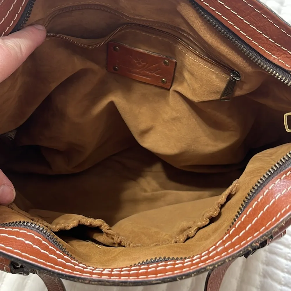 Patricia Nash  Brown Leather Poppy Tote - Image 5