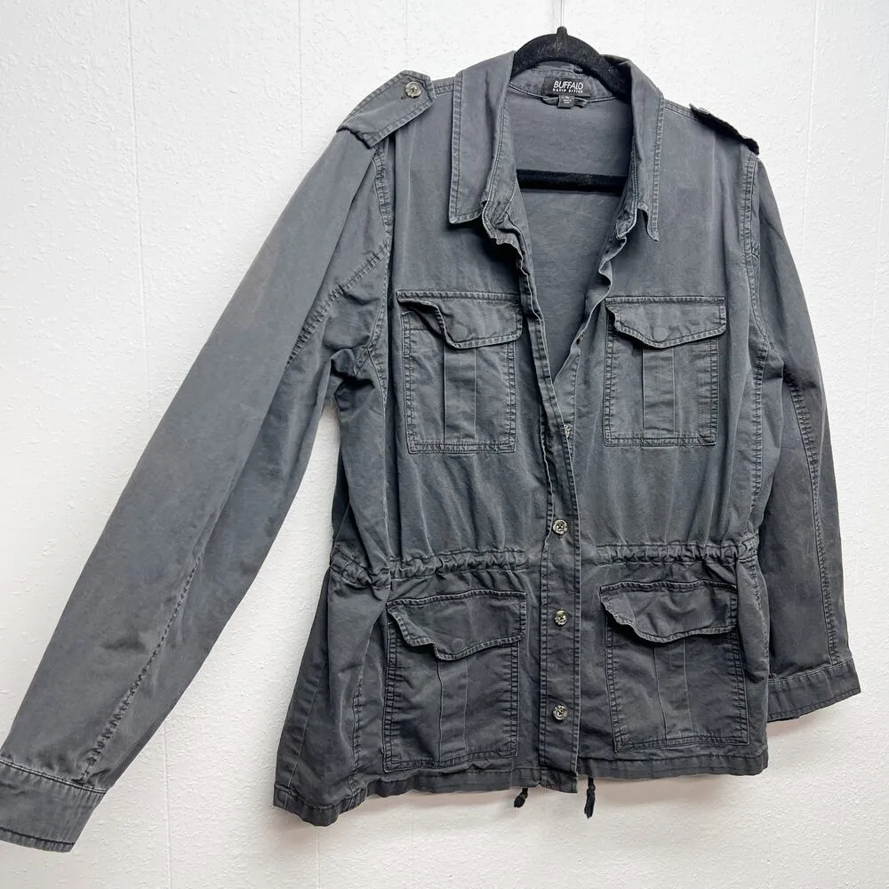 Buffalo Stonewash Womens Utility Jacket XL Casual Travel Fishing - Image 5