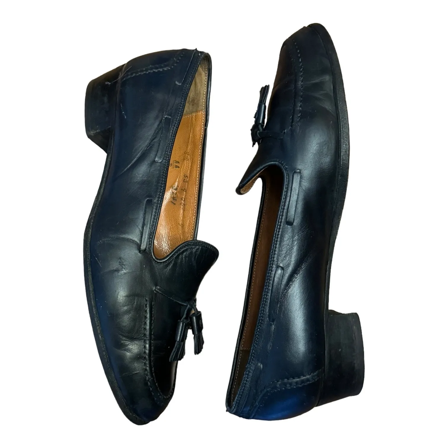 Vintage Brooks Brothers preppy loafer oxford Black Flat Slip on Shoes size 8.5 - Image 4