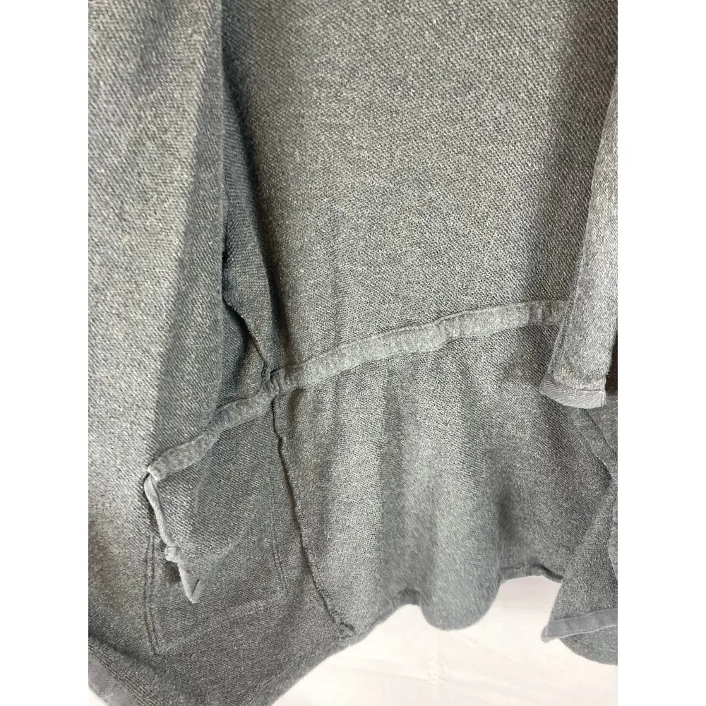 Caslon Open Front Draped Cardigan Sweater Dark Grey Size small - Image 4
