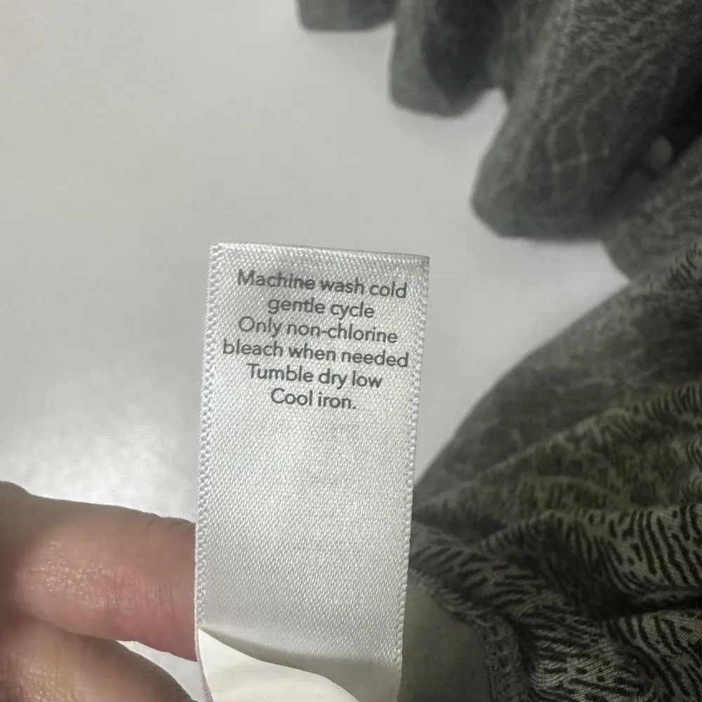 Athleta Dress Womens Medium Santorini Thera Printed Mojave Laurel Olive … - Image 5