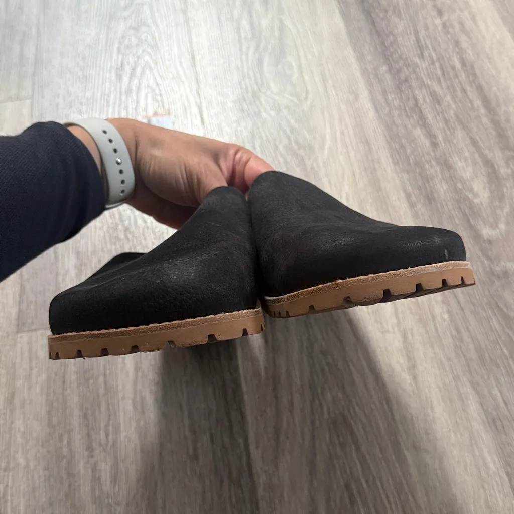 Madewell Black Leather Mules Laney Clog  10 - Image 7