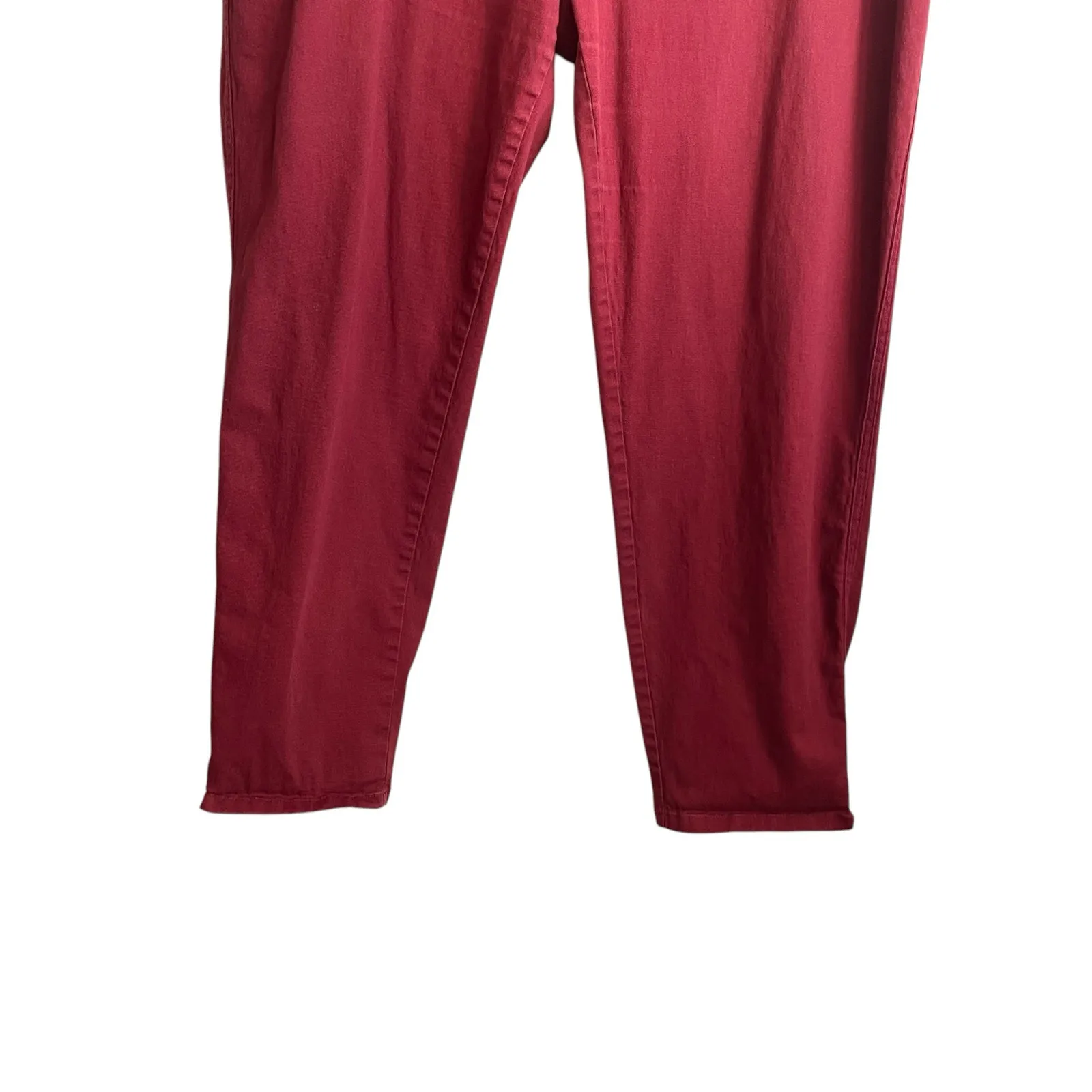 Cato Women Pants 20W Rust Tapered Leg Twill‎ Pockets Comfy Casual Travel Office - Image 4