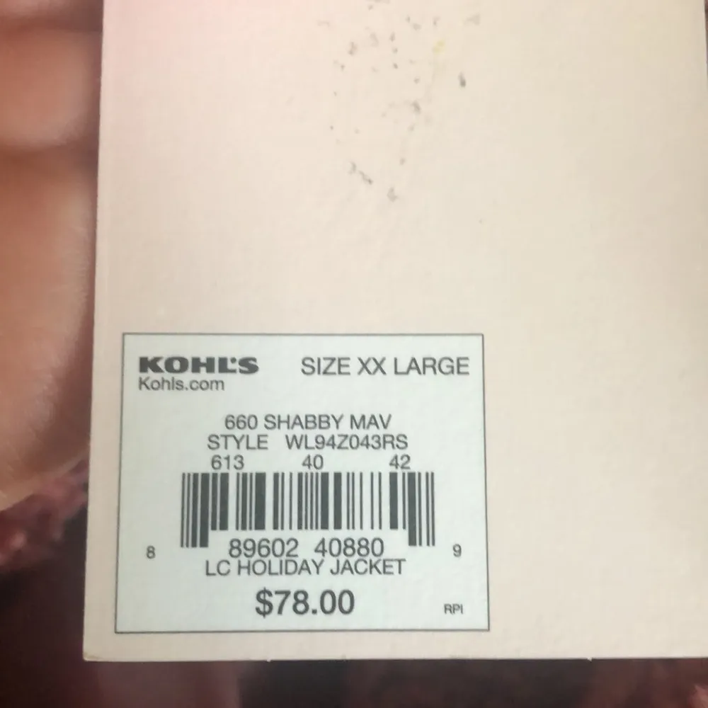 Lauren Conrad Shabby Teddy Coat Double Breasted Sz XXL Mauve Furry Cozy Fall NWT - Image 7