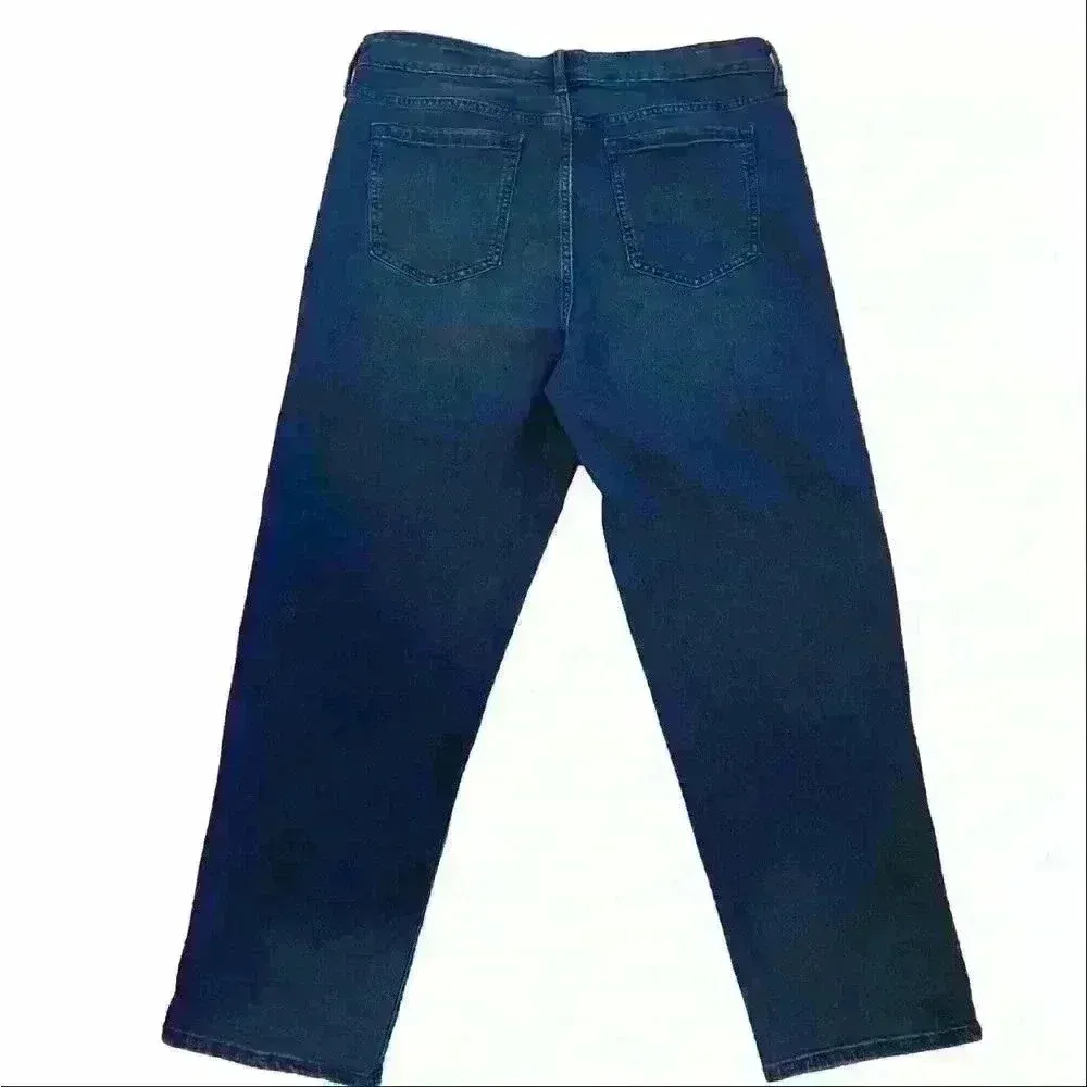 SOCIAL STANDARD By Sanctuary Women' Size 14/32 Dark Wash Slim Straight J… - Image 3