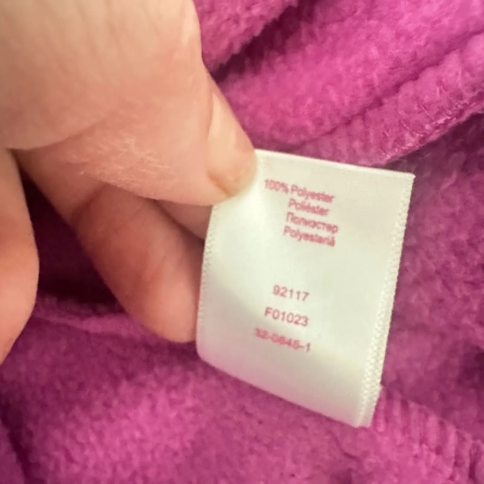 Woman Within Jacket Vest Womens 1X Full Zip Soft Fleece Outdoor Purple Hiking - Image 6