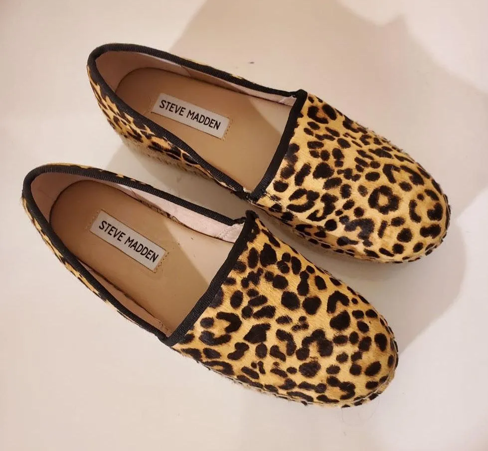 Steve Madden Alexia Platforms Animal Print Platform Espadrilles - Image 3