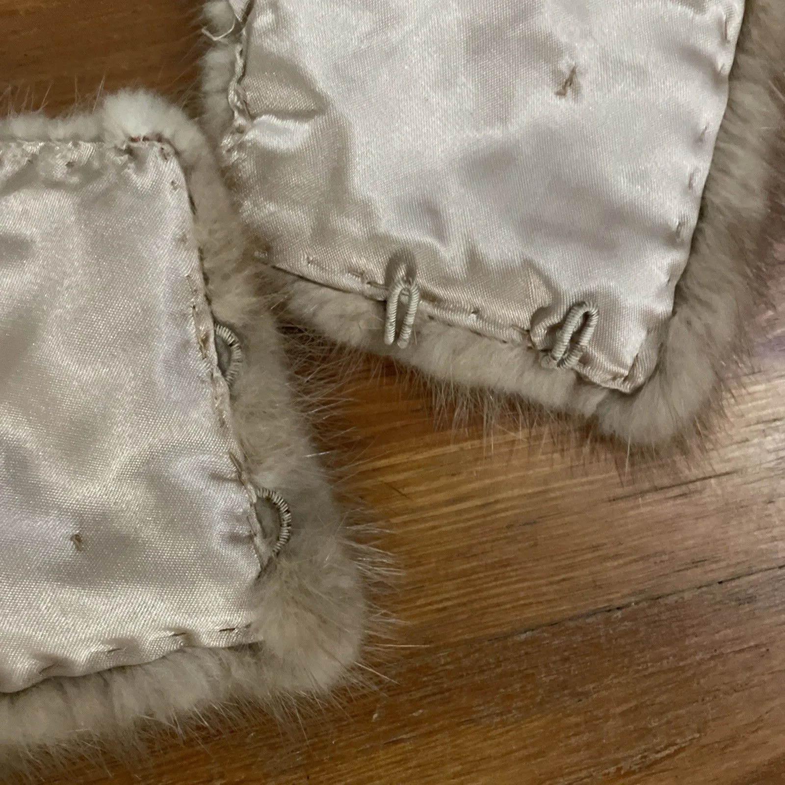 Vintage Light Brown Mink Fur Collar Neck Wrap One Size - Image 5