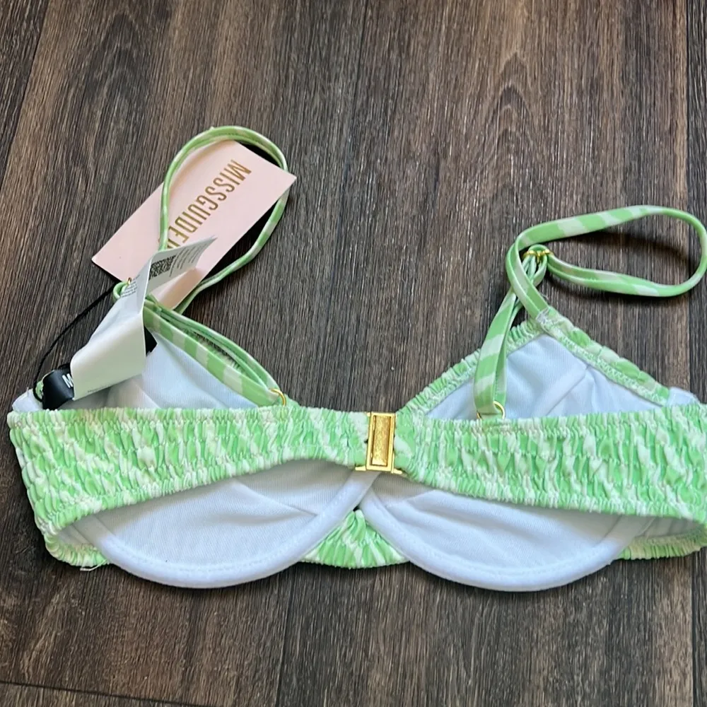 Zebra Crinkle Underwire Tab Bikini Top - Image 2